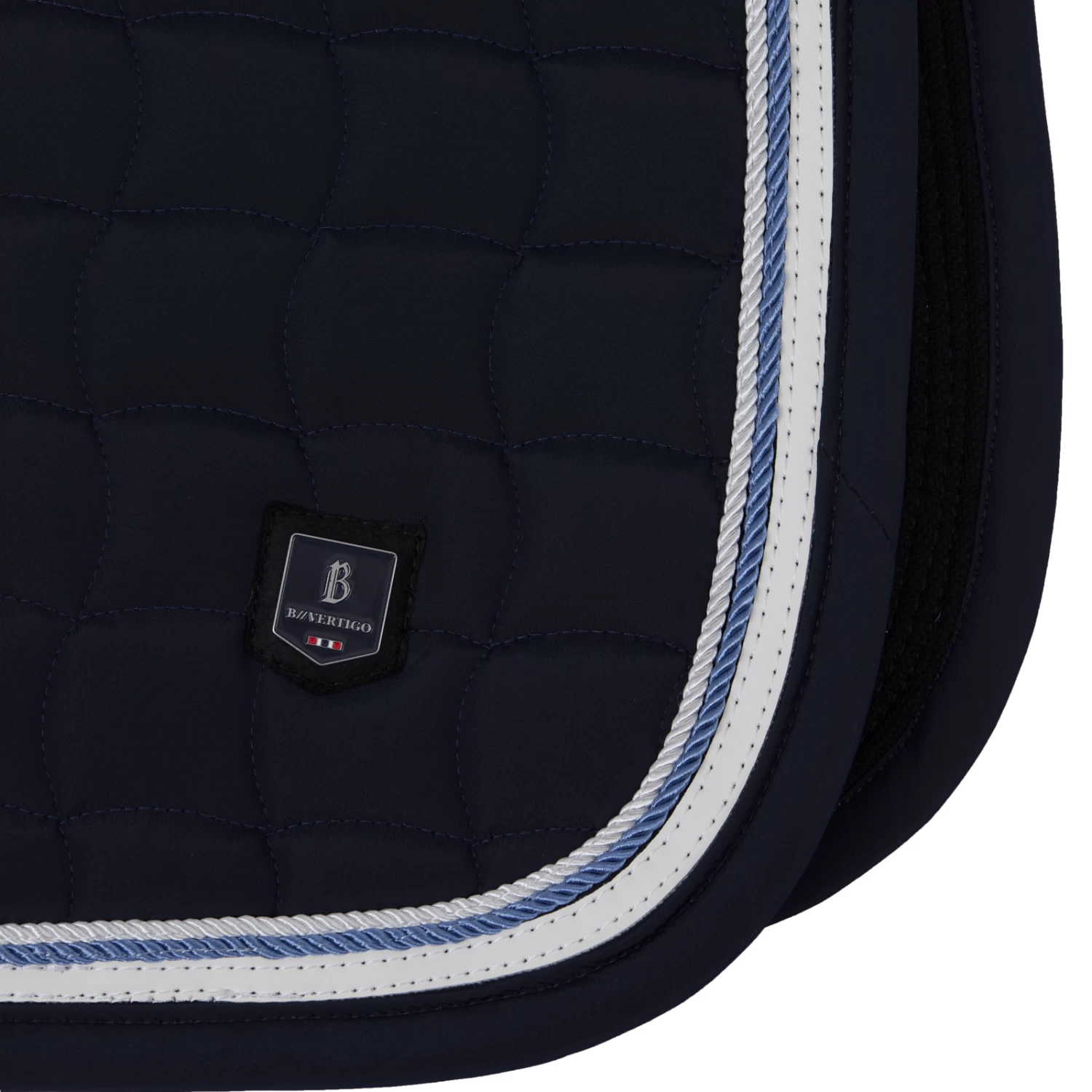 B Vertigo Cameron Double Corded All Purpose Saddle Pad - Dark Navy - Image 3