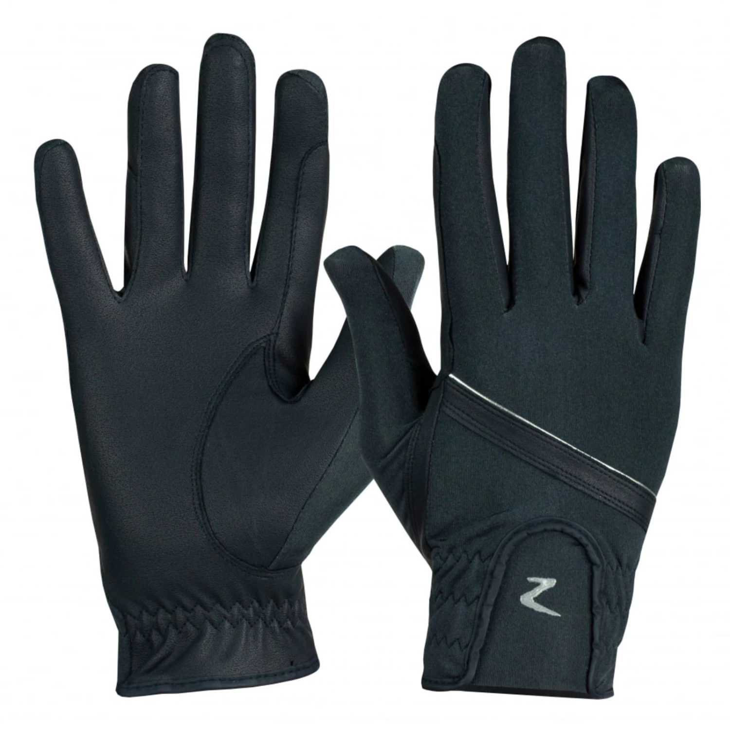 Horze Evelyn Womens Breathable Gloves - Dark Navy - Image 3