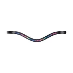 Horze Magic Carousel II Colorful Browband - Black