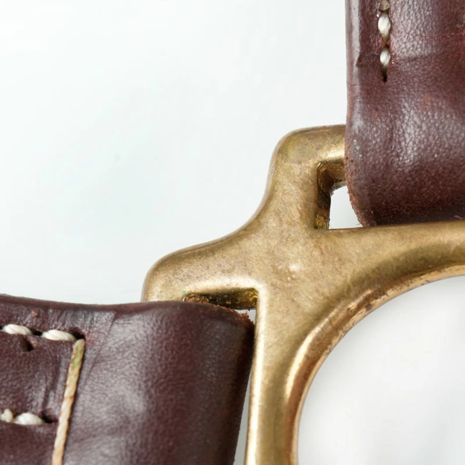 Finntack American Quality Leather Halter - Adjustable Chin - Dark Brown - Image 2