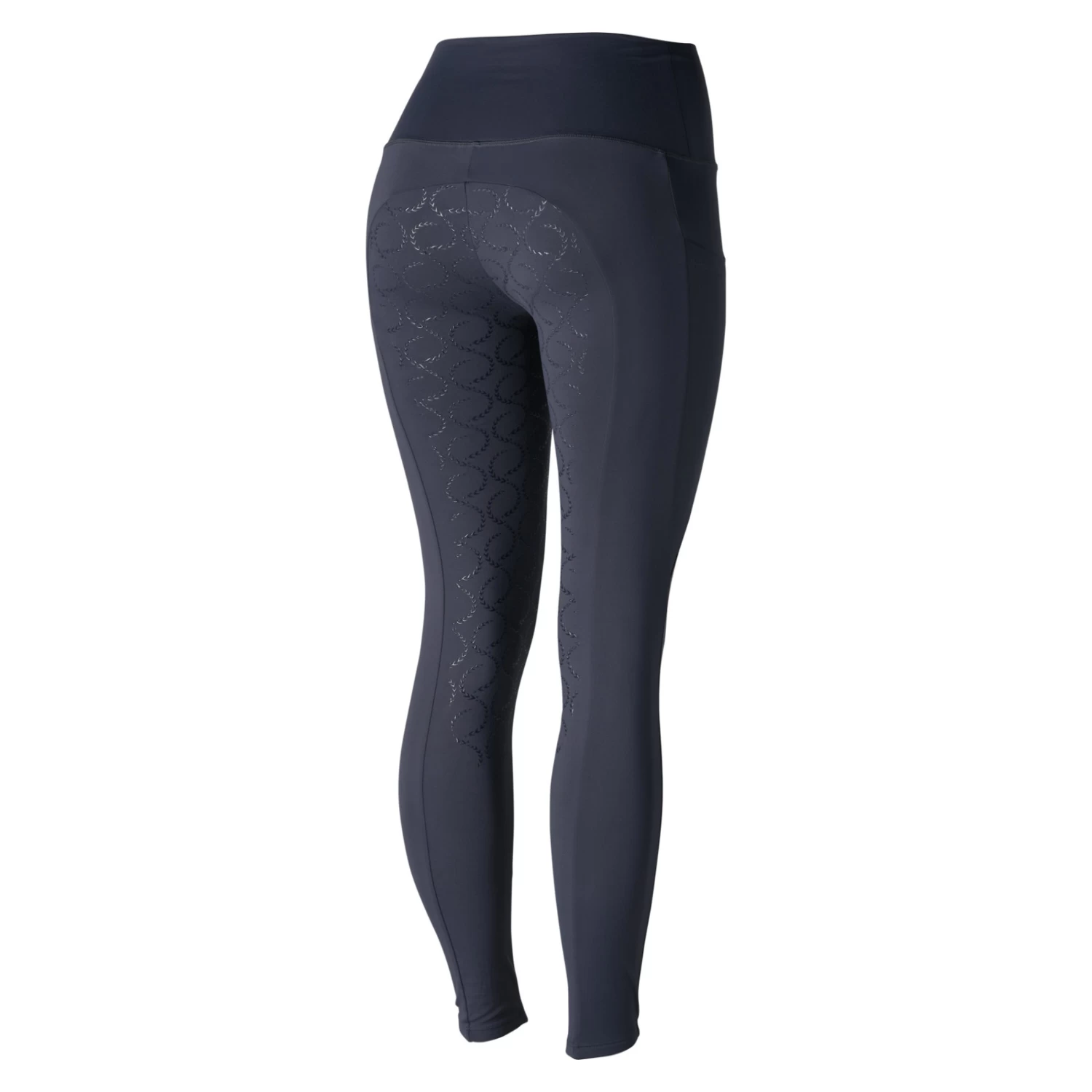 Horze Gillian Womens Silicone Full Seat Tights - Dark Navy - Image 10