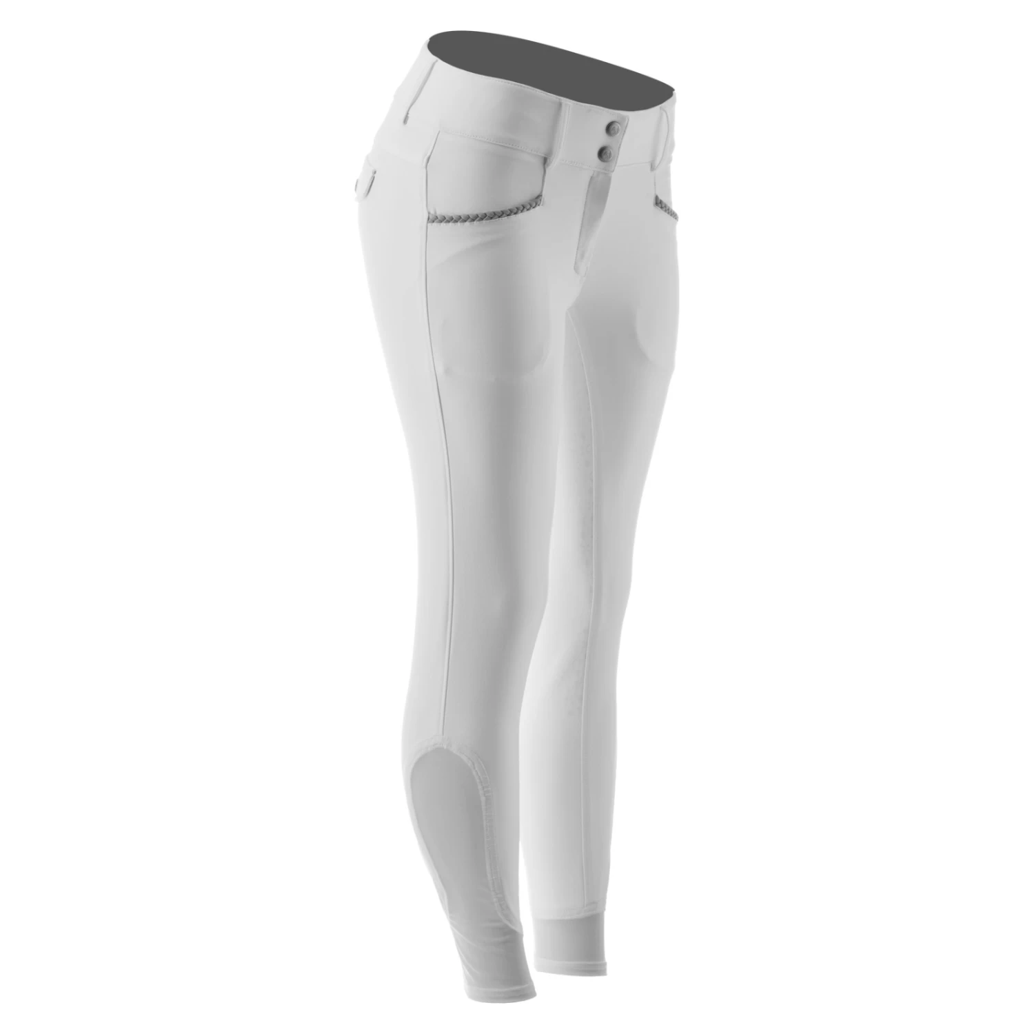 Equinavia Madeleine Womens Full Seat Breeches - White - Image 5