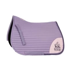 Horze Magical Carousel Pony Saddle Pad - Grey Ridge Purple