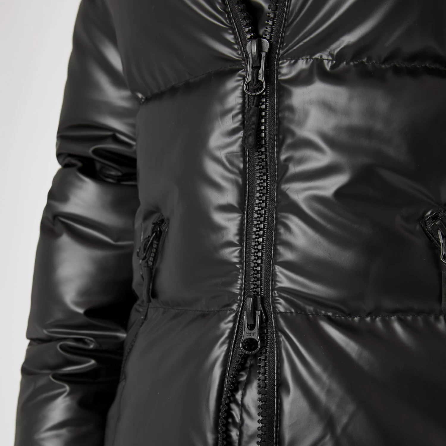 Horze Rianna Womens Shine Padded Jacket - Black - Image 2