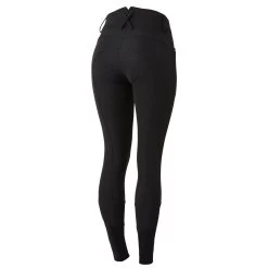 Horze Dina Womens Crystal Detailed Silicone Full Seat Breeches - Black