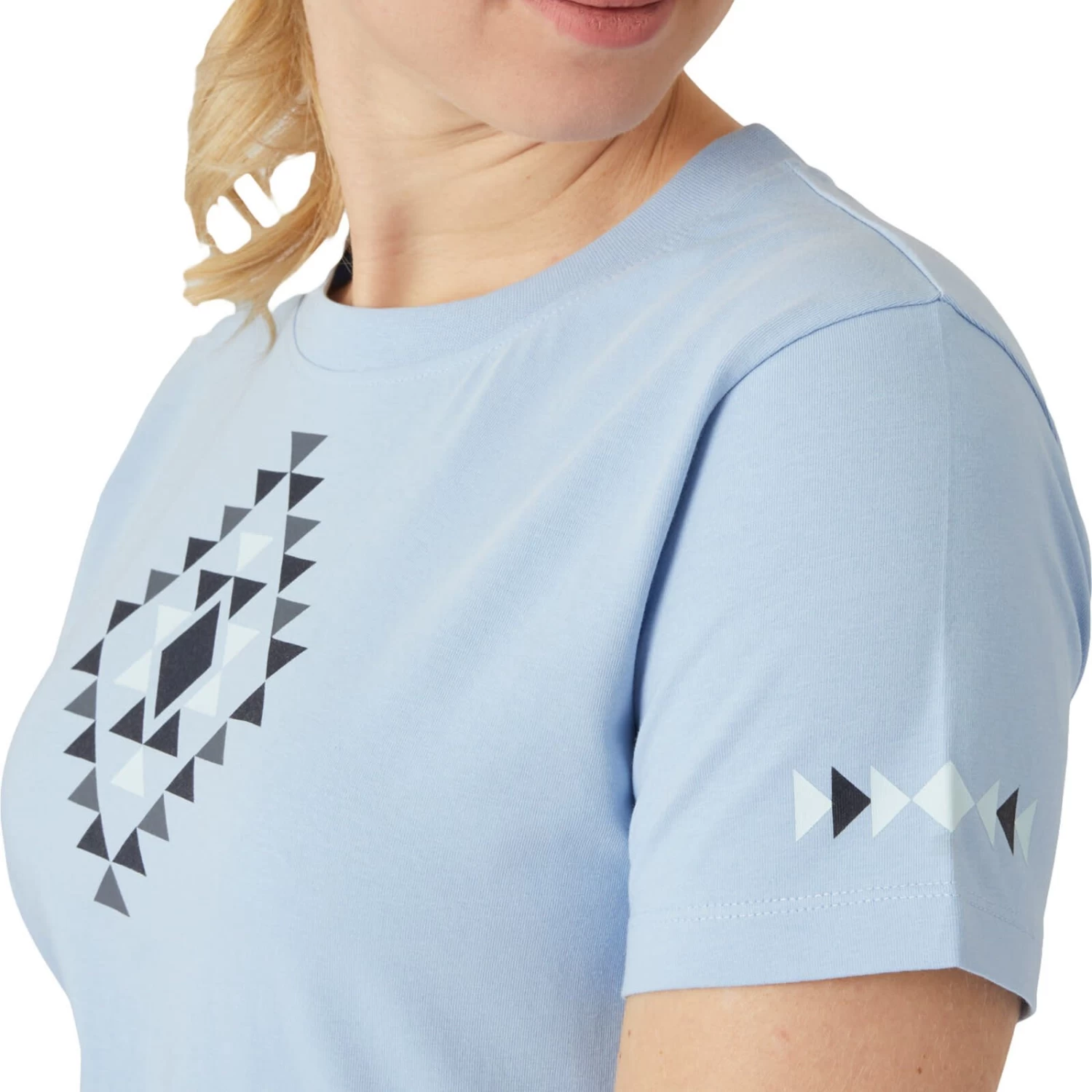 Horze Zion Womens Cotton Stretch T Shirt - Cashmere Blue - Image 8