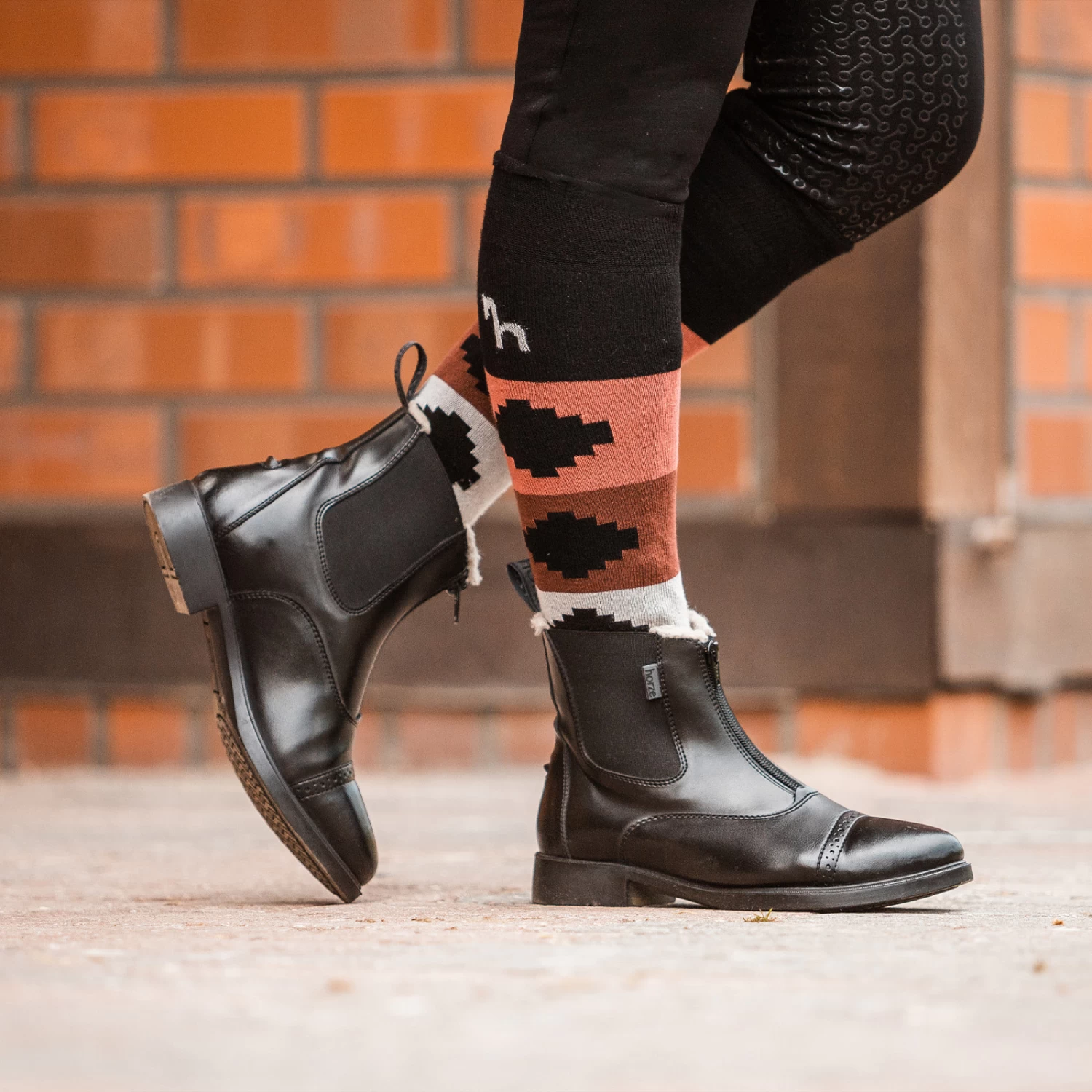 Horze Wexford Kids Paddock Winter Boots - Black - Image 8