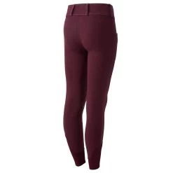Horze Morgan Kids Knee Patch Breeches - Fig Purple