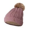Horze Joleen Womens Knitted Pom Pom Hat - Wood Rose
