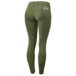 B Vertigo Meghan Womens Silicone Full Seat Breeches - Wild Grass Green