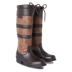 Horze Kids Waterproof Country Tall Boot - Brown