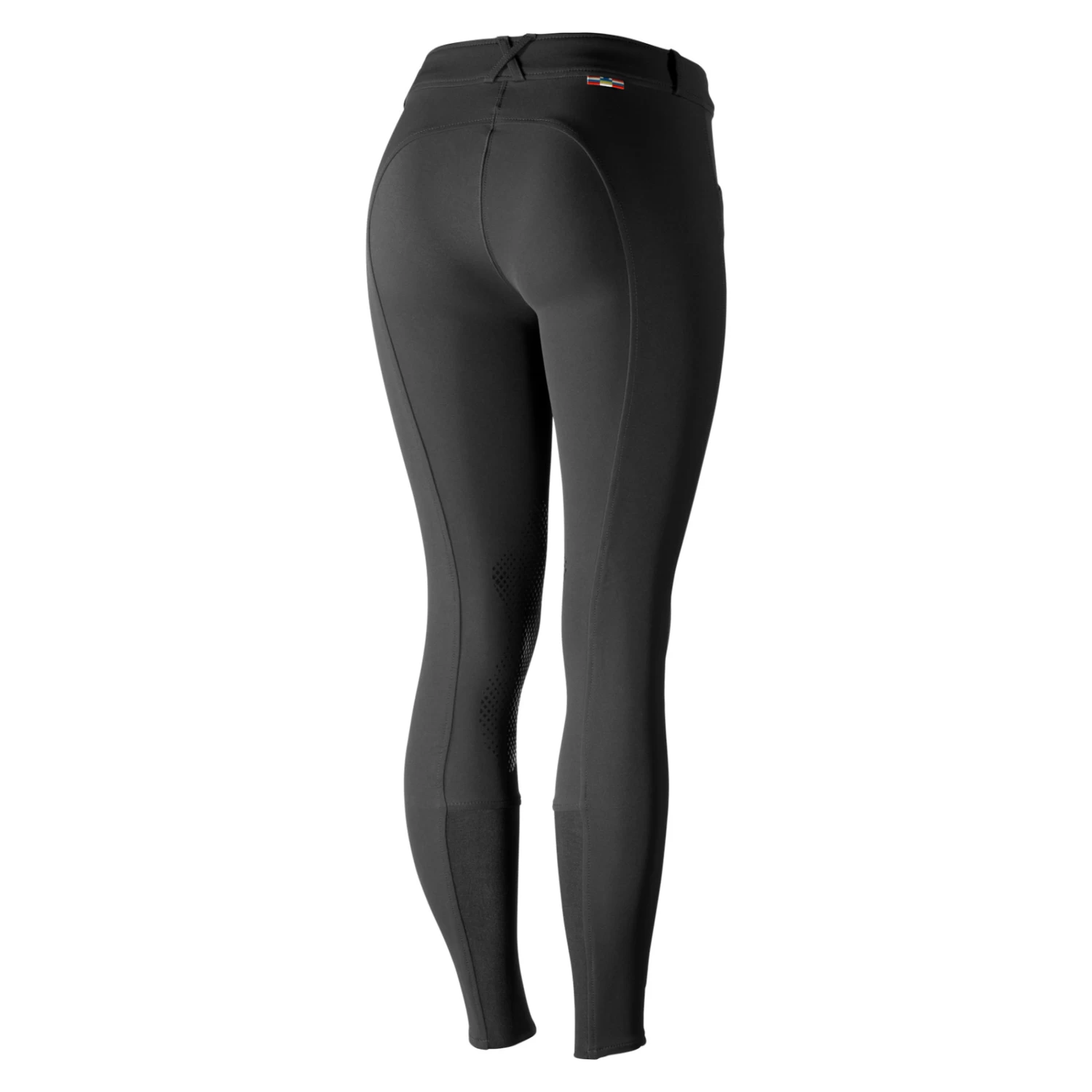 Horze Grand Prix Womens Silicone Knee Patch Breeches - Black - Image 5