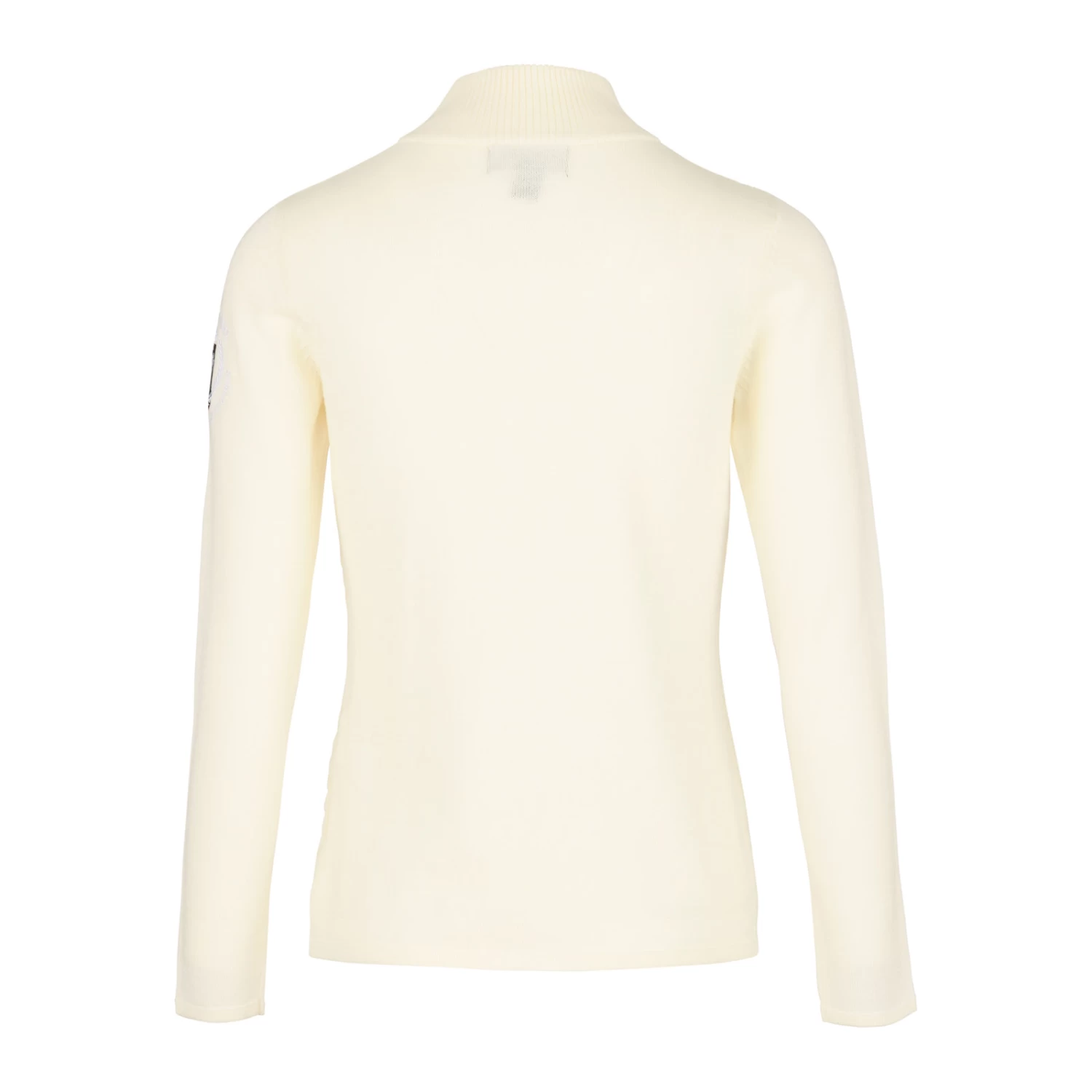 B Vertigo Ruth Knitted Pullover With Front Zipper - Egret White - Image 3