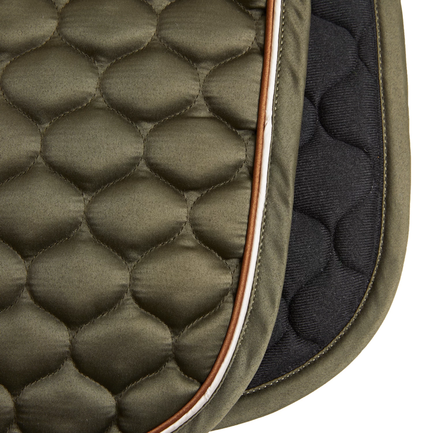 Horze Sandnes Dressage Saddle Pad - Dark Olive - Image 2