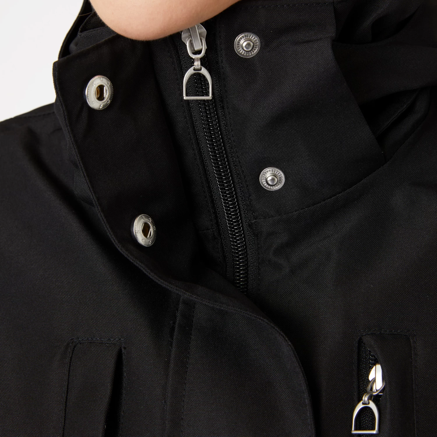 Horze Jadine Womens Waterproof Shell Jacket - Black - Image 5