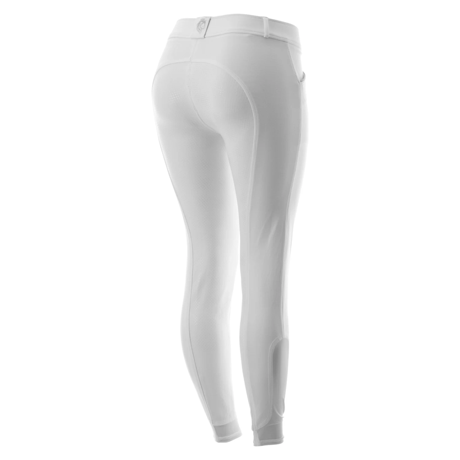 Equinavia Astrid Womens Silicone Full Seat Breeches - White/Light Gray - Image 8