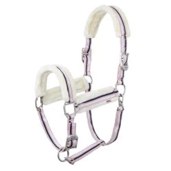 B Vertigo Cameron Fleece Padded Halter - Pink Chalk