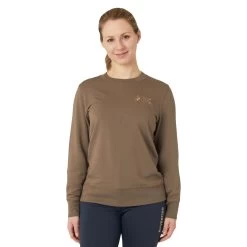 B Vertigo Erica Womens Bamboo Sweatshirt - Shiitake Beige
