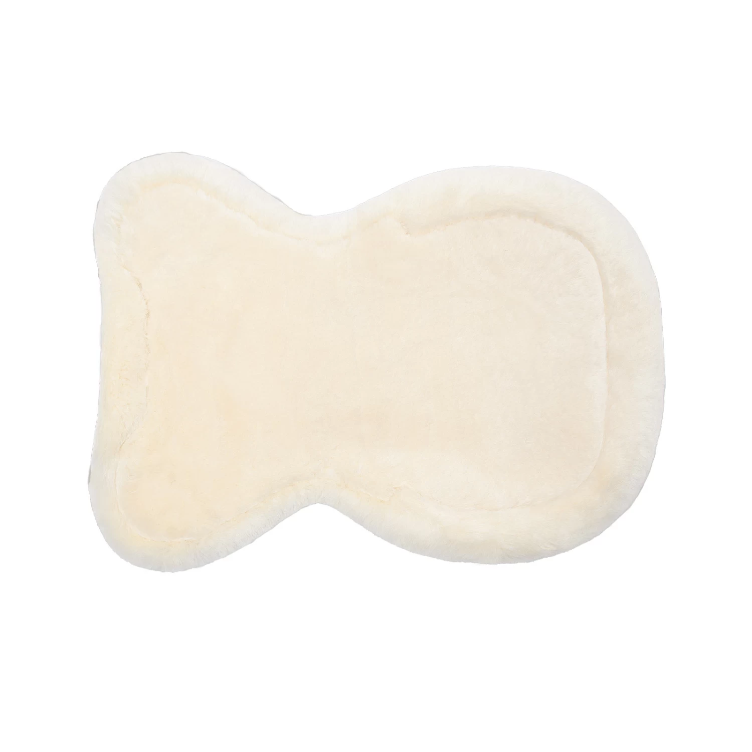 Horze Harleigh Gel Pad With Full Lambskin Padding - Off-White - Image 2