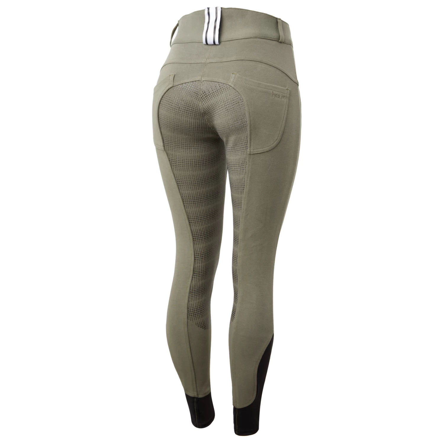 Horze Eden Womens Full Seat Breeches With Elastic Leg - Bearing Sea - Image 7
