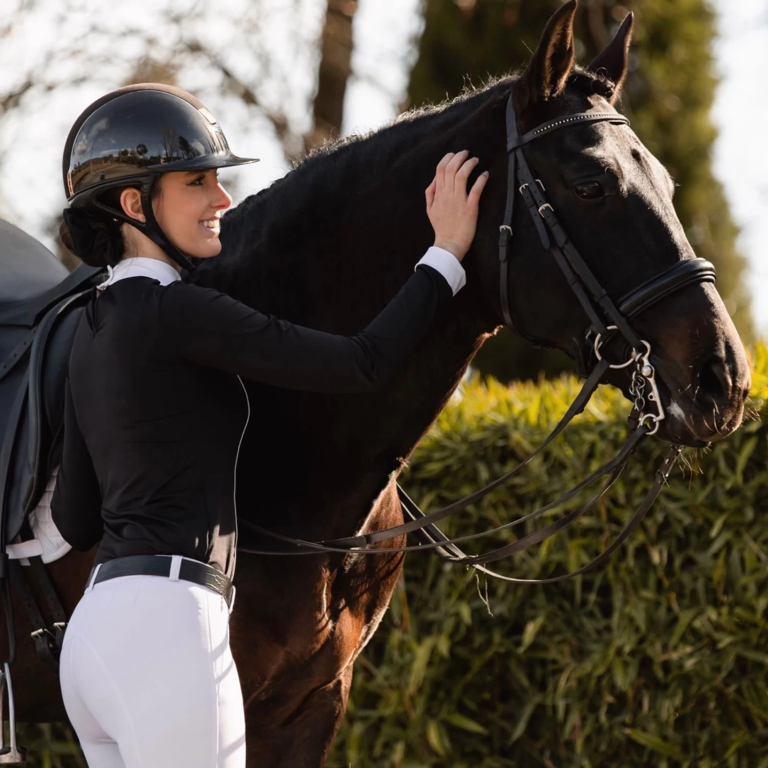 Cavalliera Riding Show Shirt Queen - Long Sleeve - Black - Image 5