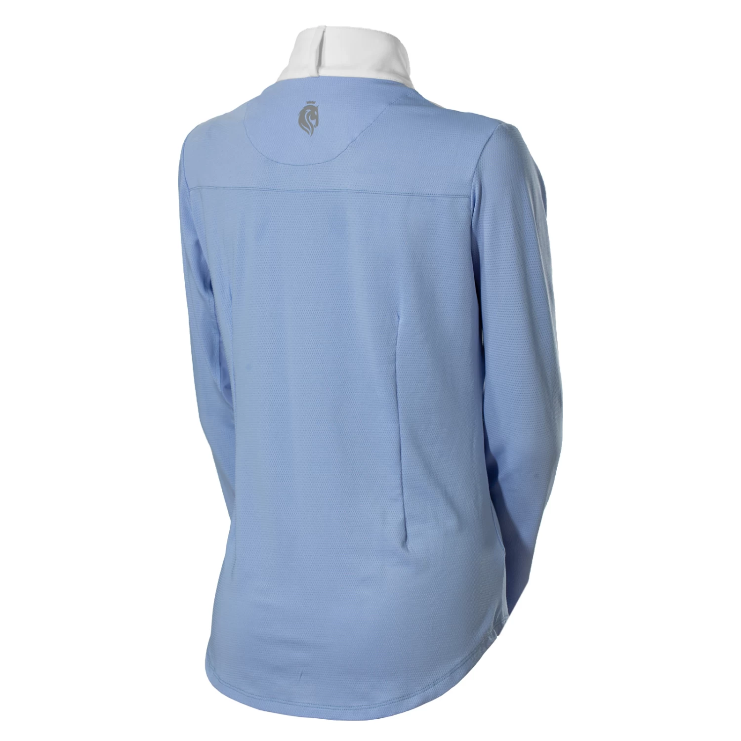 Equinavia Martha Womens Long Sleeved Show Shirt - Light Blue/White - Image 3