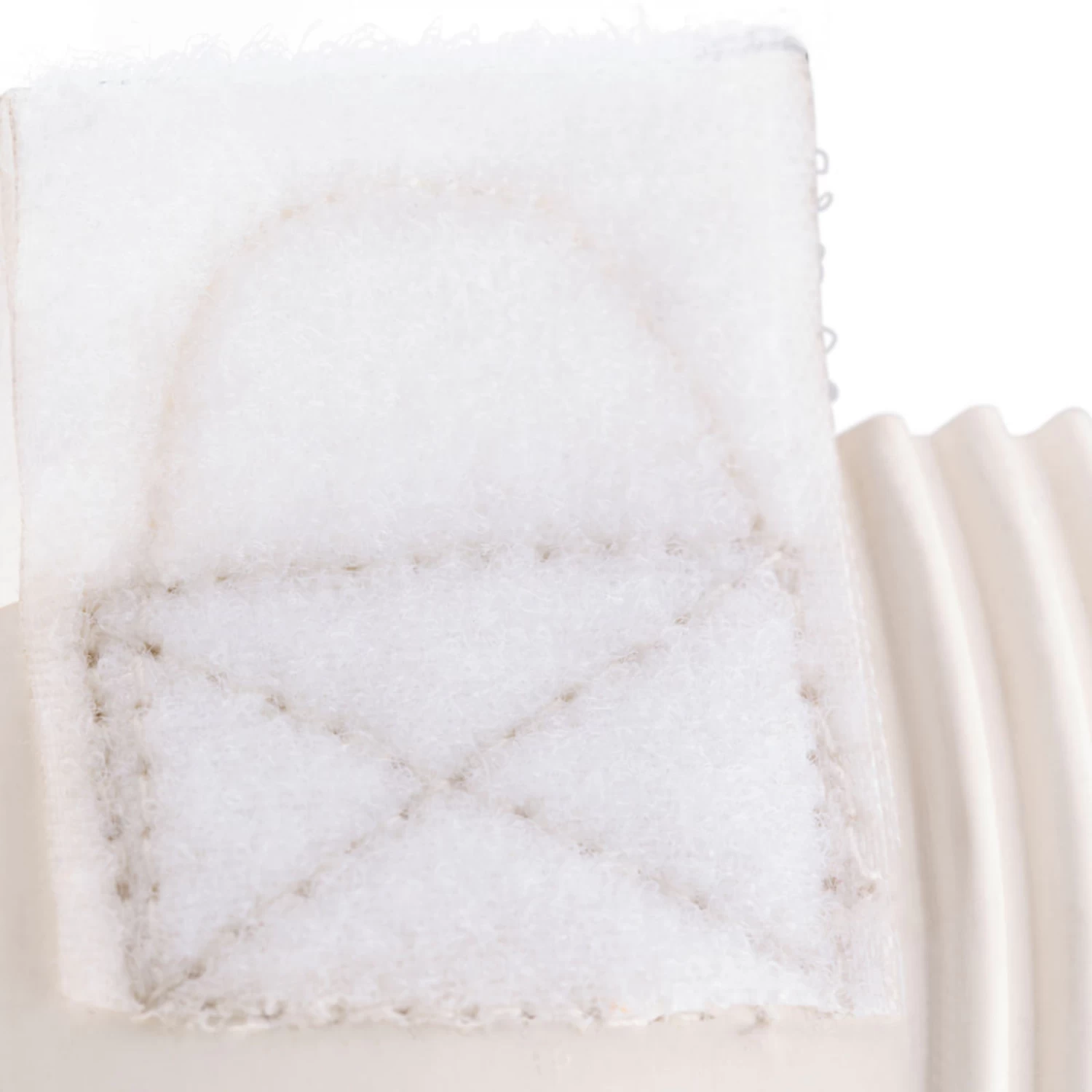 Horze Double Closure No Turn Rubber Bell Boots - White - Image 6