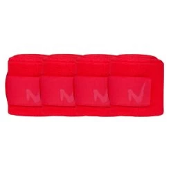 Horze Embrace Fleece Bandages - 4 Pack - Chili Pepper Red