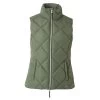 Horze Carola Womens Padded Vest - Beetle Khaki Green