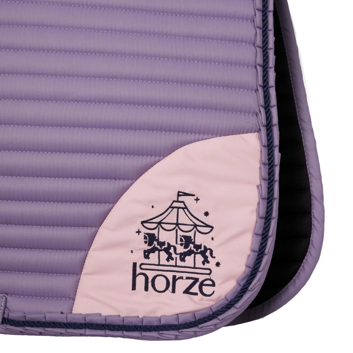 Horze Magical Carousel Pony Saddle Pad - Grey Ridge Purple - Image 5