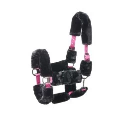 Horze Smoky Twilight Comfort Fleece Halter - Caviar Black