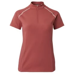 B Vertigo Adara Womens Cool Tech Training Shirt - Mineral Red