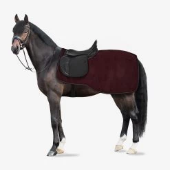 Horze Kiel Riding Rug With Fleece - Dark Red