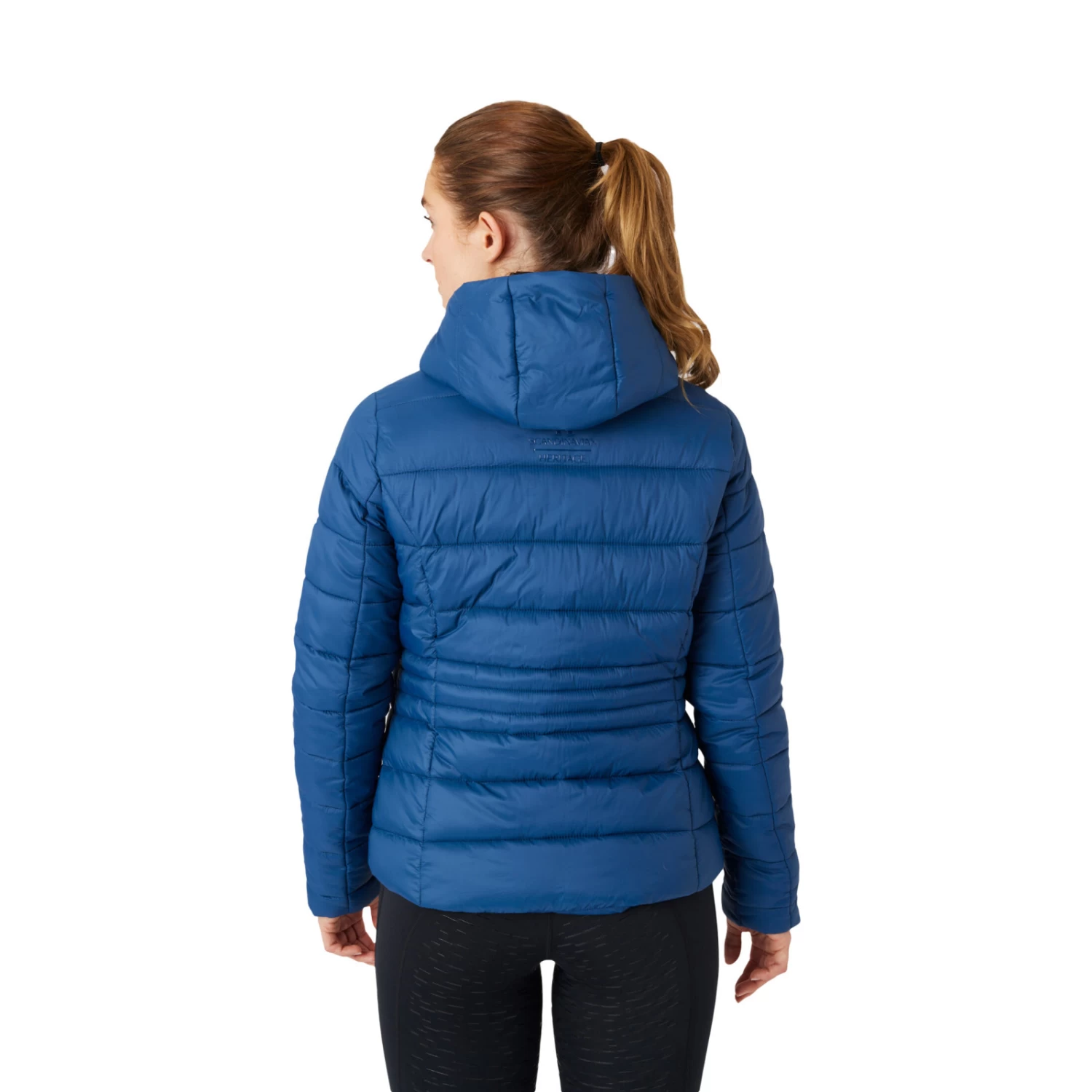 Horze Rea Womens Light Padded Jacket - Opal Blue - Image 6