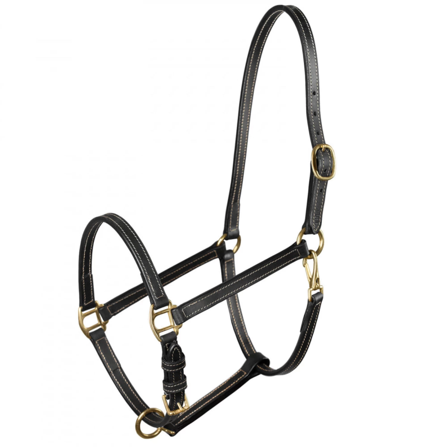 Horze Fremont Leather Horse Halter - Black - Image 4