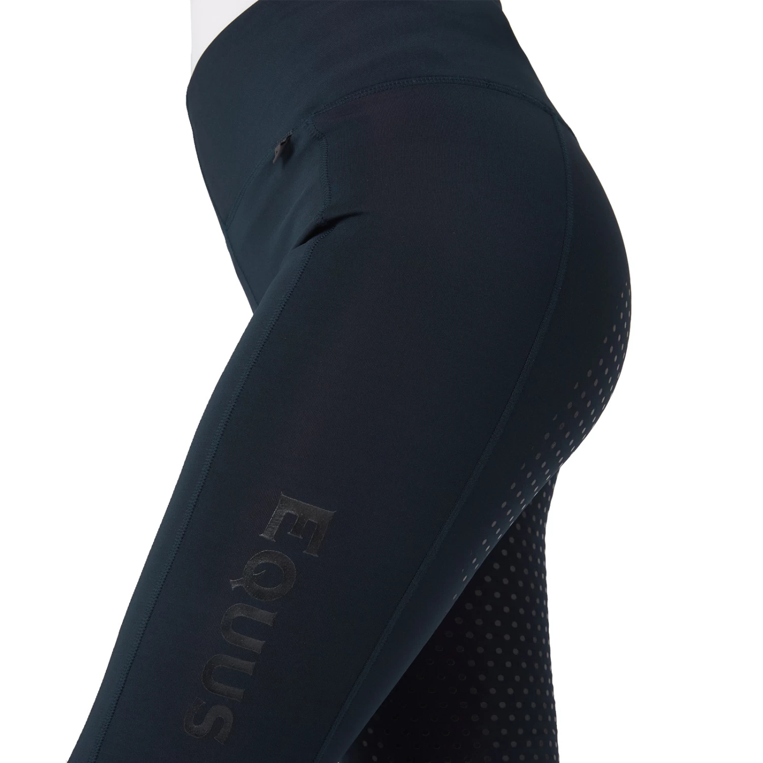 Gwen Womens Super Flex Full Seat Tights - Dark Blue - Image 7