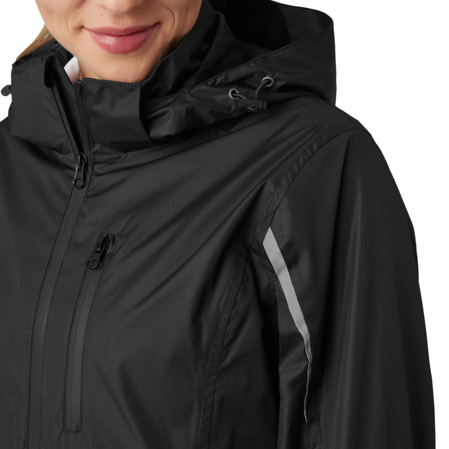 Horze Alexis Womens Waterproof Shell Jacket - Caviar Black - Image 11