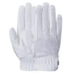 B Vertigo Womens Cooling Lace Riding Gloves - White