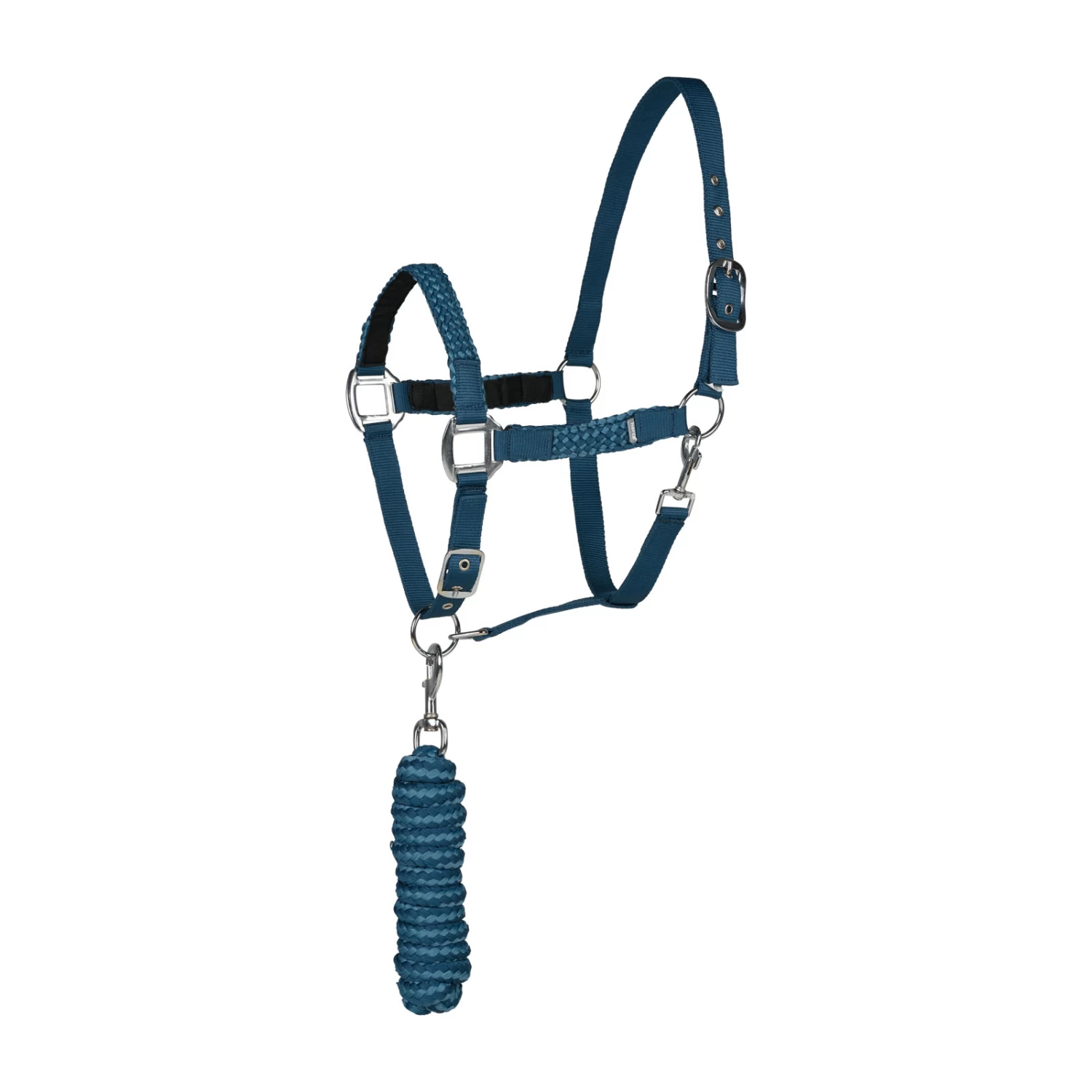 Horze Chicago Halter And Lead Rope - Black/Steel Grey - Image 4