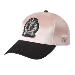B Vertigo Satin Cap - Silver Pink/ Dark Navy