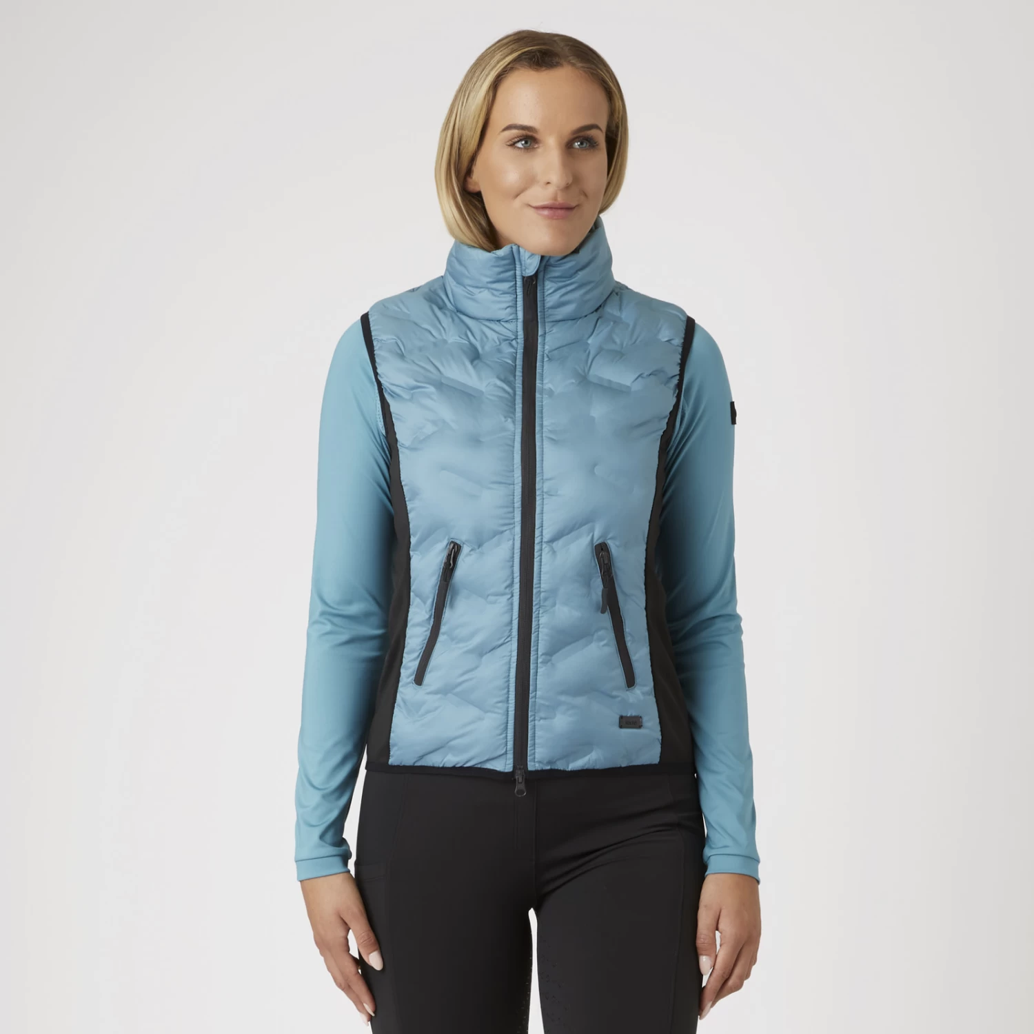 Horze Shelly Womens Light Padded Vest - Arctic Blue - Image 8