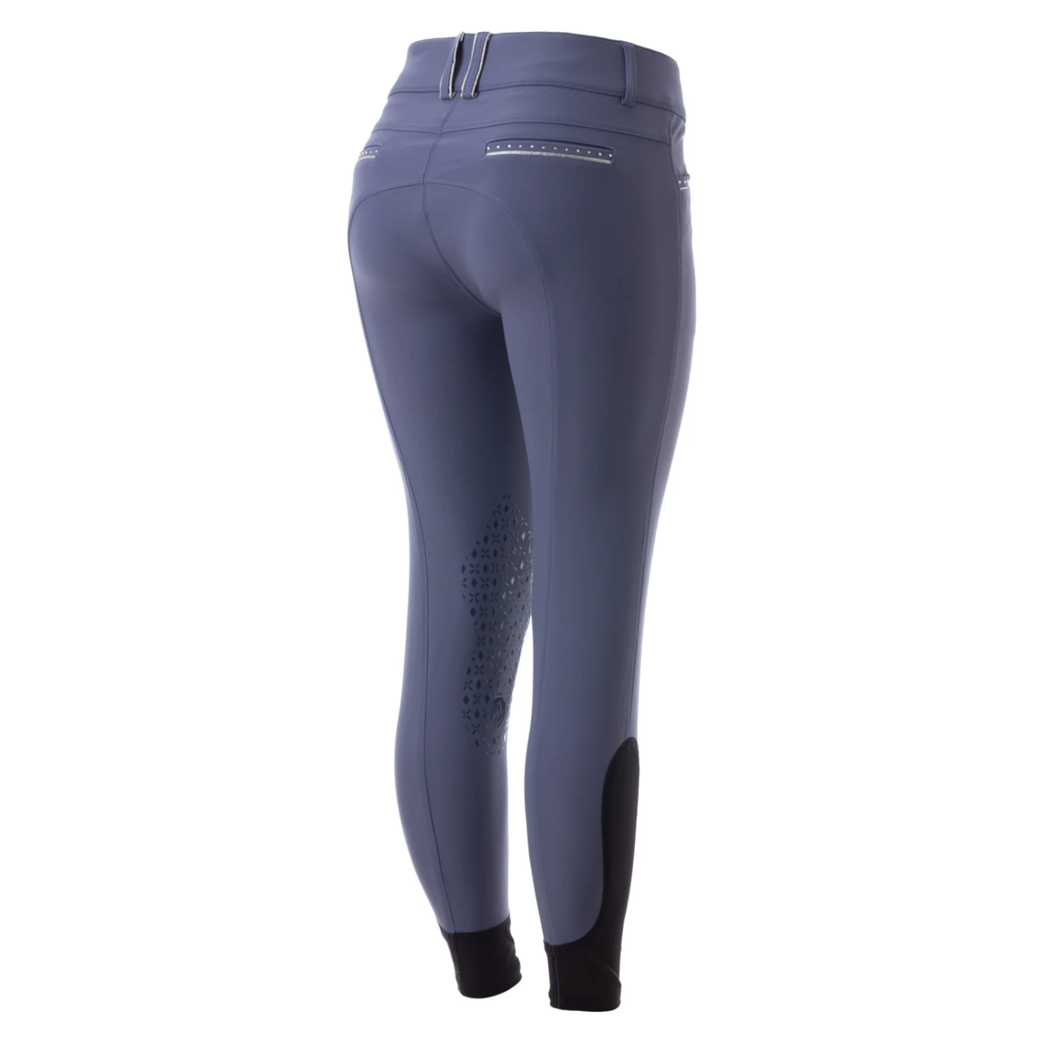 Equinavia Victoria Womens Silicone Knee Patch Breeches - Twilight Blue - Image 5