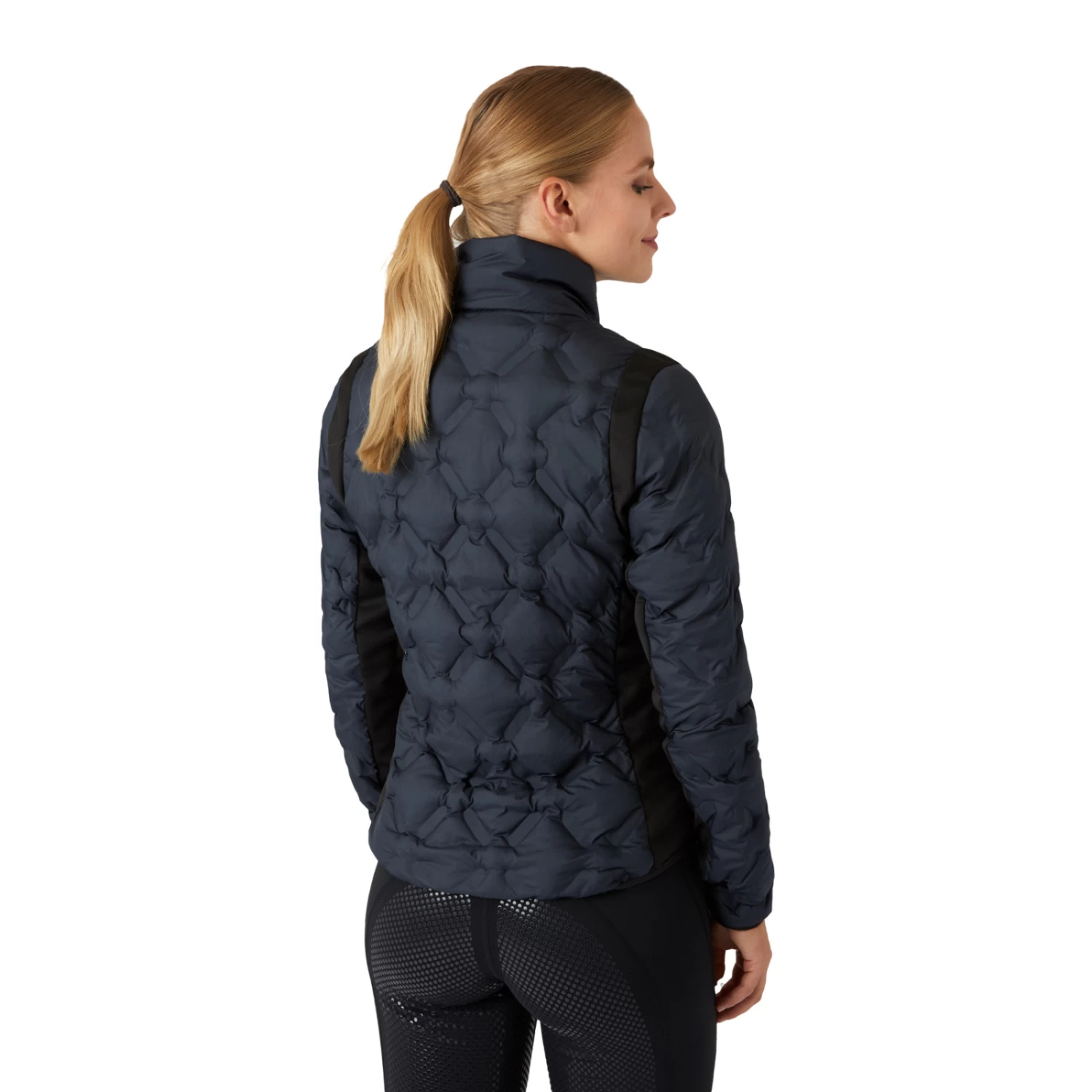 Horze Shelly Womens Padded Jacket - Dark Navy - Image 2
