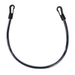 B Vertigo Elastic PVC Covered Blanket Tail Cord - Black