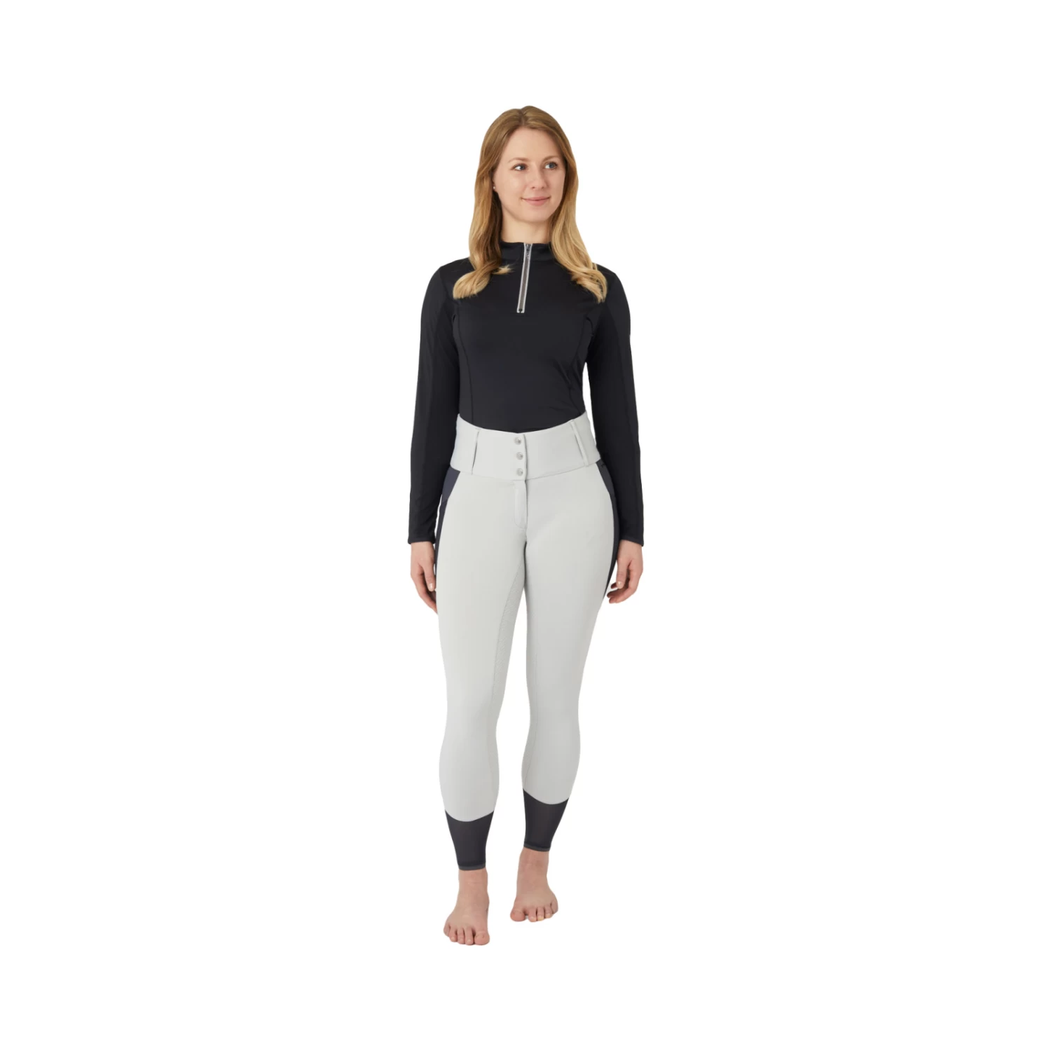 Horze Ebba Womens Summer Tec Full Seat Breeches - Harbour Mist - Image 7