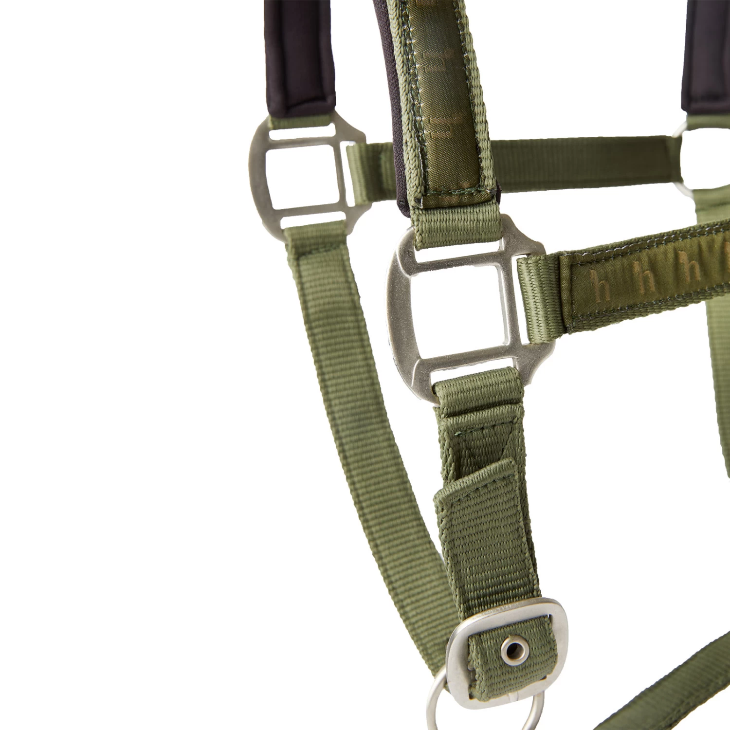 Horze Victoria Halter - Beetle Khaki Green - Image 4