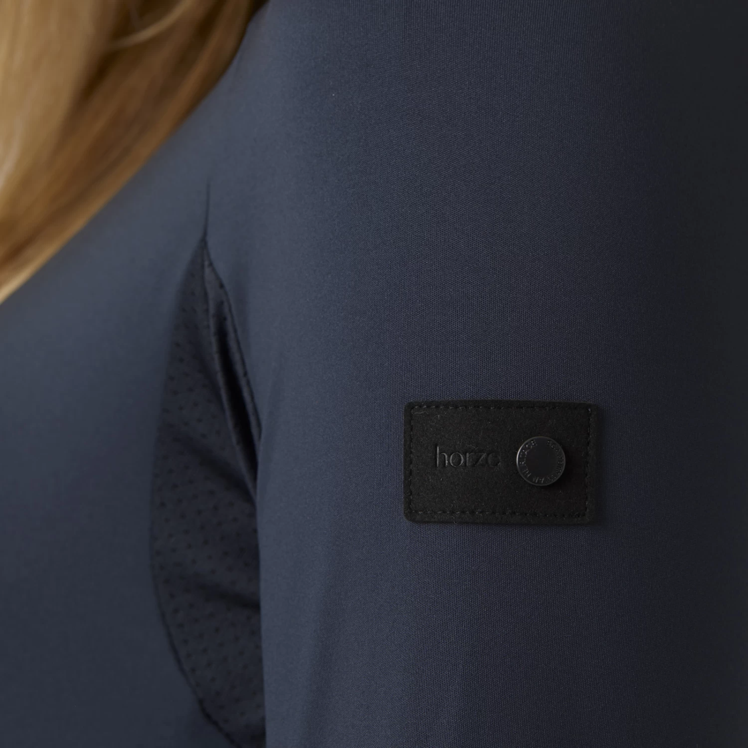 Horze Carolina Womens Training Shirt - Navy Dark Blue - Image 5