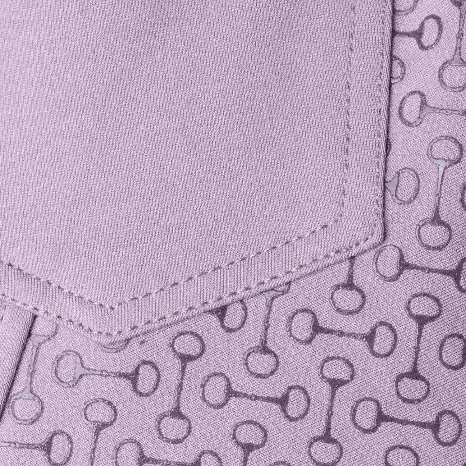 Horze Tara Kids High Waist Full Seat Breeches - Grey Ridge Purple - Image 6