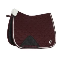 Horze Geneva Dressage Saddle Pad - Merlot