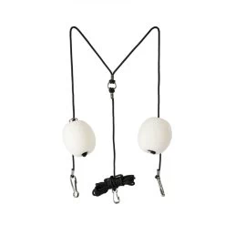 Finntack Earplugs With Cord - Black/White